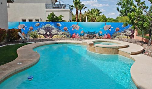 Swimming Pool Wall Mural Ideas In The Swim Pool Blog