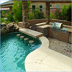 pool with swim up bar cost