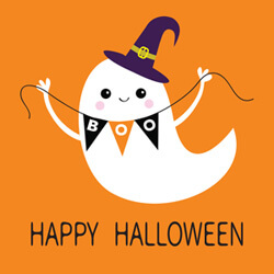 Boo! Happy Halloween, image by istockphoto