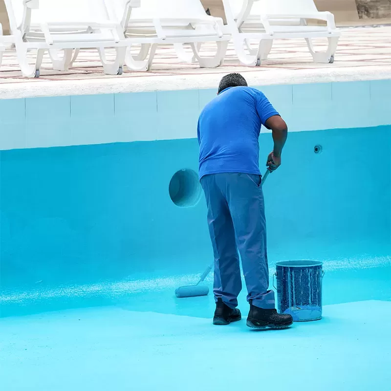 painting a pool