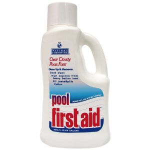 Pool First Aid to clear up cloudy pool water