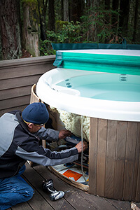 hot tub technician - image by istockphoto