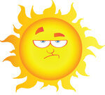 grumpy-sun, purchased from istock