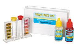 two-way pH and chlorine pool water test kit