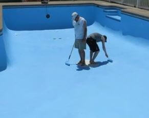 pool paint coming off on feet