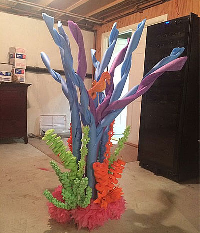 Pool Noodle UnderSea Coral Reef Prop from kidzoro.com, via pinterest