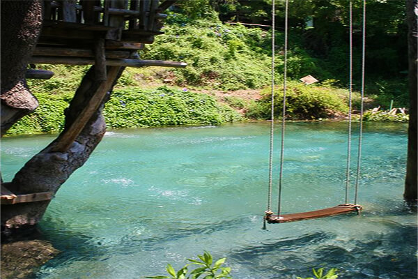 Image via Pinterest. Pool Design Style: Tropical