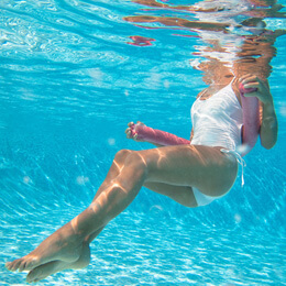 Water aerobics exercises online with noodle