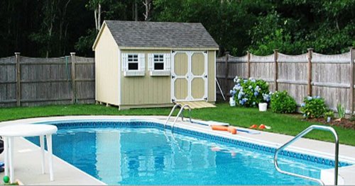 shed for pool equipment