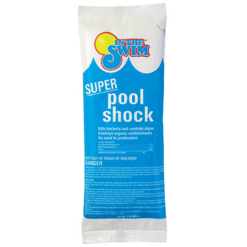 super pool shock for flooded pool