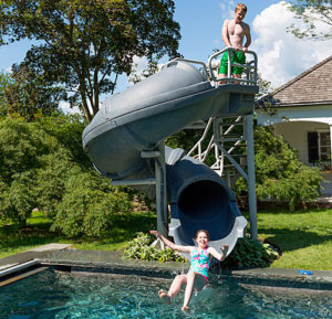 BIG Pool Slides are Here - Go For It! - In The Swim Pool Blog