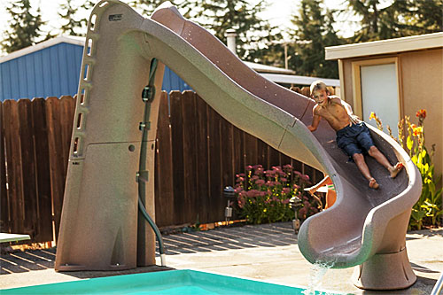 BIG Pool Slides are Here - Go For It! - In The Swim Pool Blog
