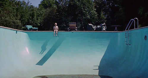  bilde fra filmen "The Swimmer" i 1967 med Burt Lancaster i hovedrollen! 