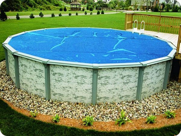 Basic Aboveground Pool Landscaping, Solid Ground Landscaping Supplies