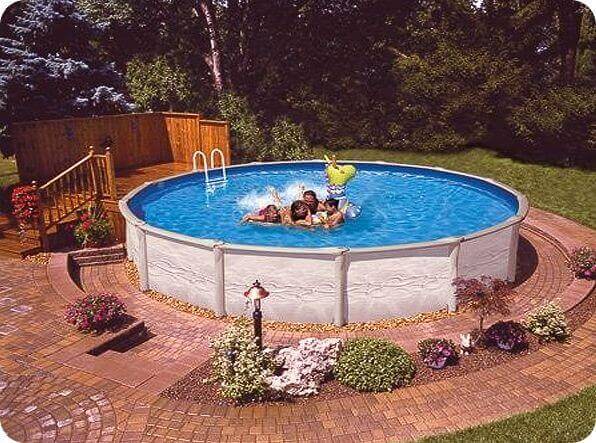 Basic Aboveground Pool Landscaping, Can You Leave Above Ground Pool Up All Year