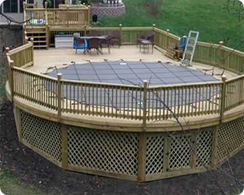 Above Ground Pool Deck Designs, Deck Construction Around Above Ground Pool Cost