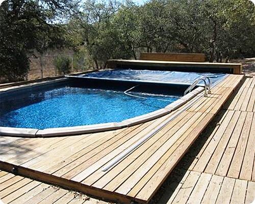 Above Ground Pool Deck Designs, How To Cover Above Ground Pool With Deck