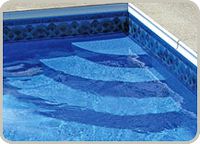steps for inground vinyl pool