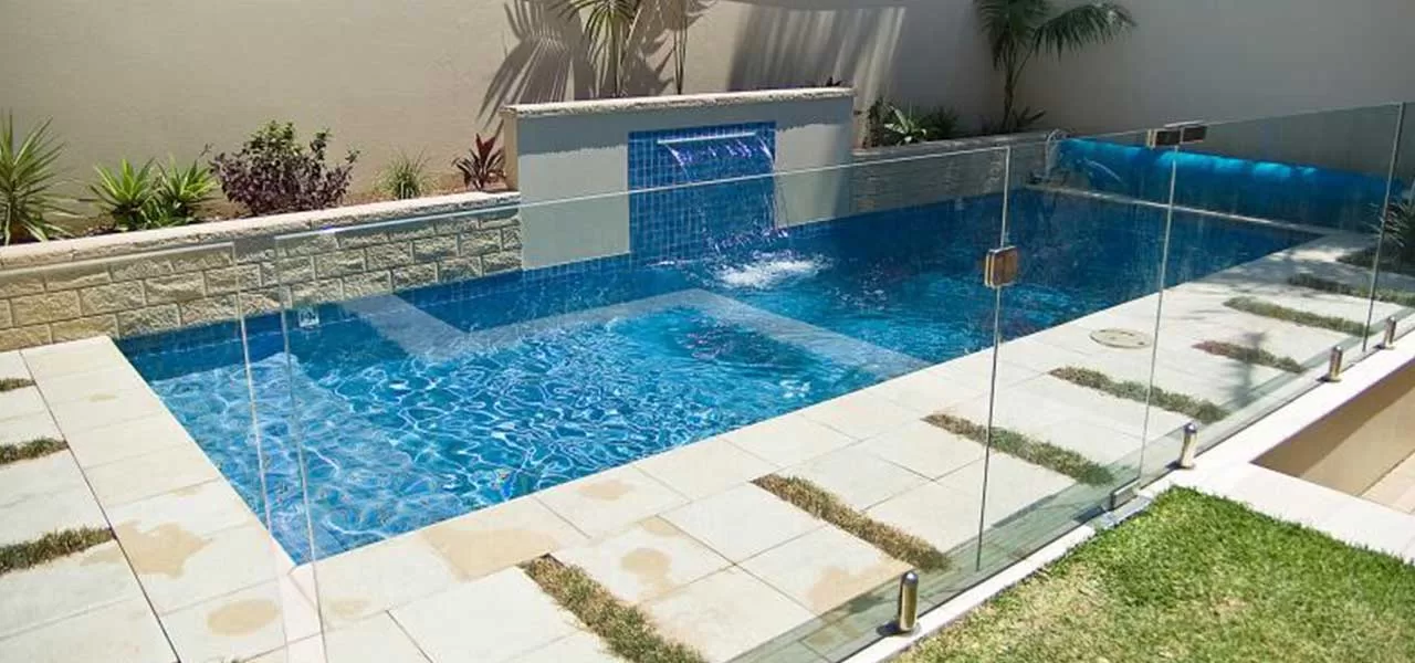 pool with glass fencing