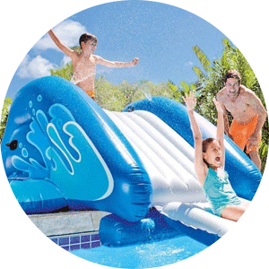 intex inflatable water slide