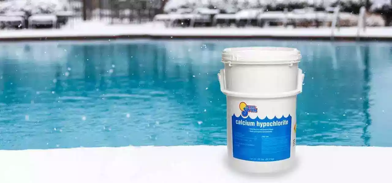 calcium hypochlorite winter pool shock