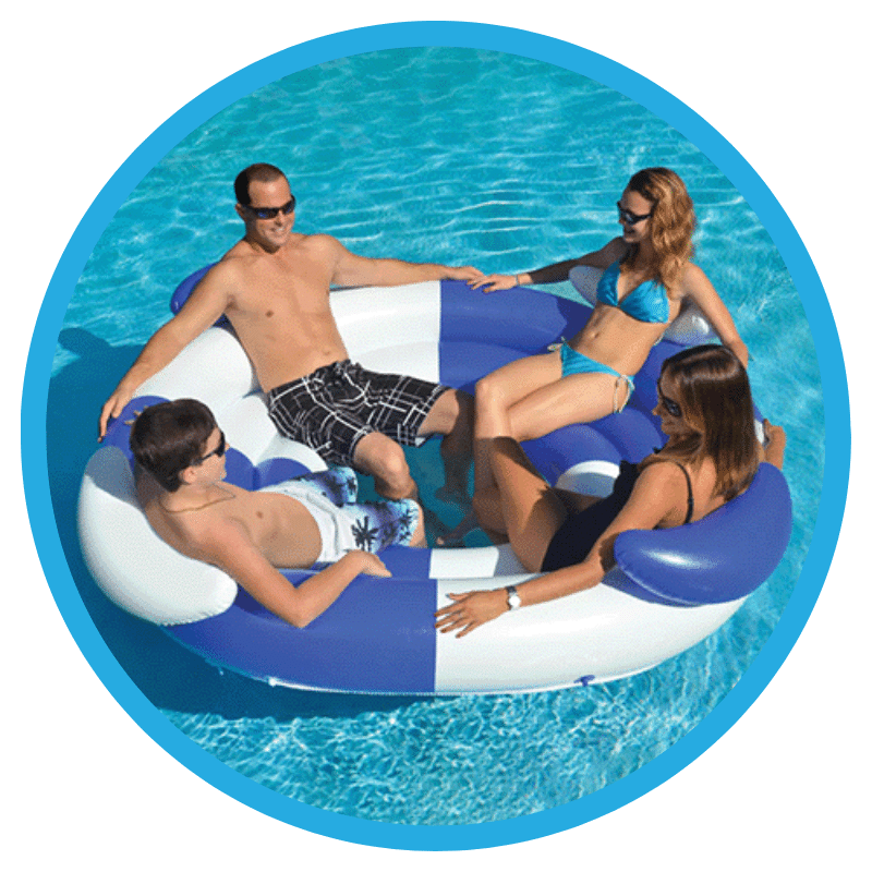 Sofa island pool float
