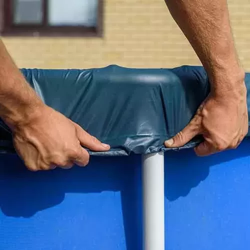 tighten above ground pool cover
