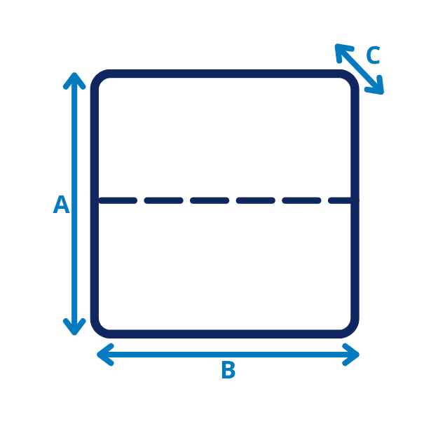 Square or Rectangular Hot Tub cover with Rounded Corners